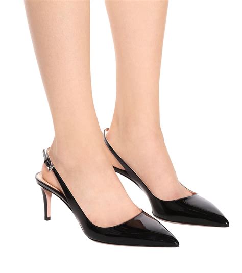 prada black patent pumps|Prada pumps price.